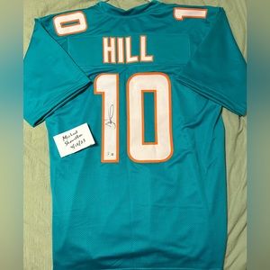Tyreeq Hill (Miami Dolphins) Autographed Jersey w/ Beckett coa.